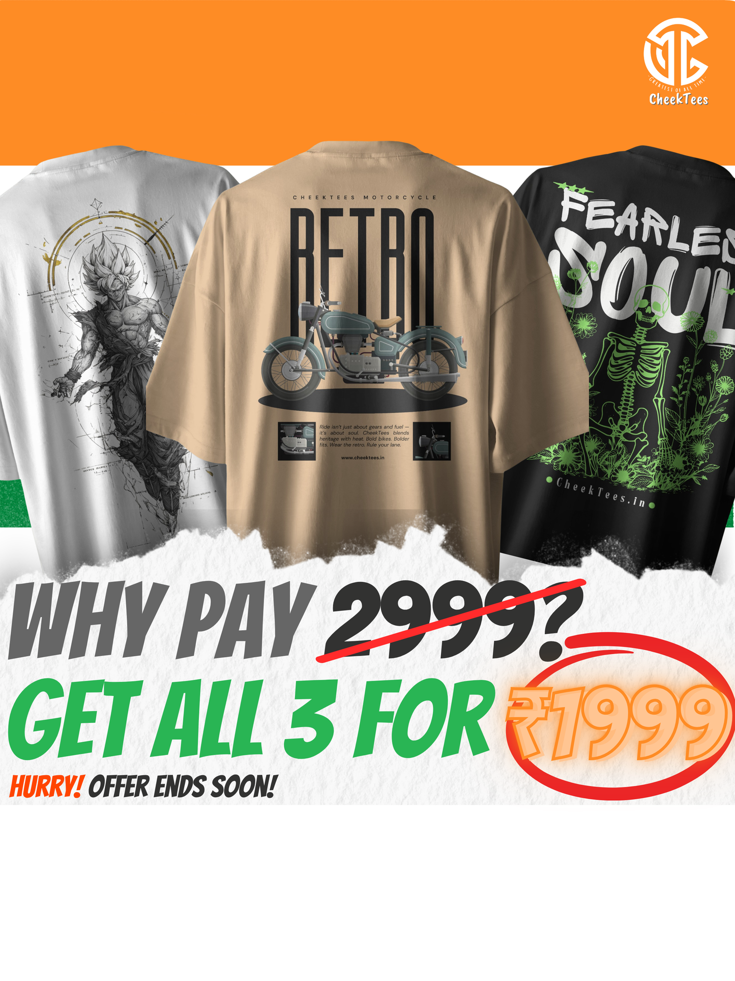 Celebrate 78 Years of Freedom – Grab 3 Tees for ₹1999